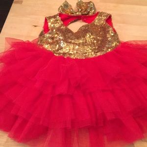 Sequin tutu boutique dress!